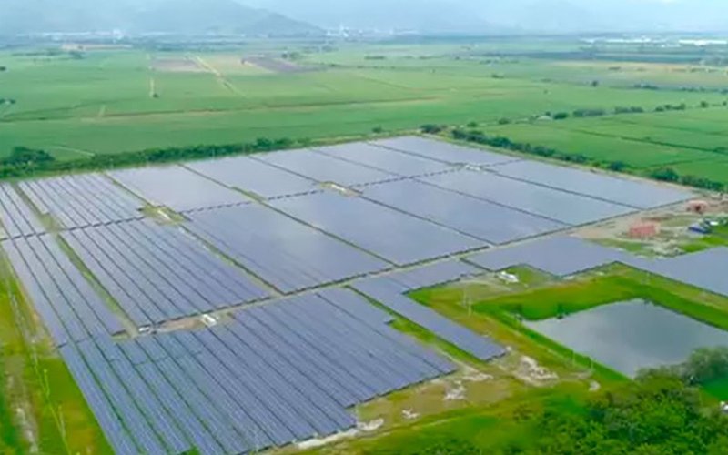 Figura 2 Vista de la Planta Solar Palmaseca ubicada en el municipio de Palmira, Valle del Cauca